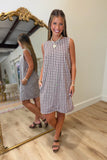 Pre Fall Plaid Dress Brown