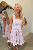 Lavender Lane Smocked Floral Dress