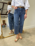 APNY Wide Leg Crop Pant Indigo