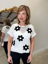 APNY Floral Knit Pull Over