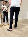 APNY PO Pont Pant w Split Hem Black