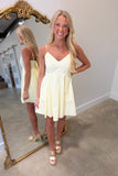 Back Bow Beauty Dress Yellow