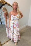 Sweet Petals Bow Front Midi Dress