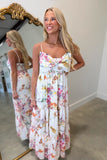 Sweet Petals Bow Front Midi Dress