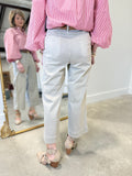 APNY Wide Leg Crop Pant Mocha