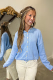 Cardigan Craze Sweater Blue
