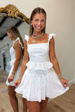 Bridal Barbecue Skirt Set White