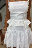 Bridal Barbecue Skirt Set White