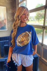 Go Team Giant Football Tee Royal