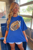 Go Team Giant Football Tee Royal