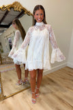 Night to Shine Bell Sleeve Dress Cream