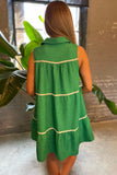 Summer Swing Dress Green