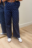 Dressed in Dots Denim Set Navy