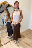 RD Style Lysell Halter Top Taupe