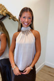 RD Style Lysell Halter Top Taupe