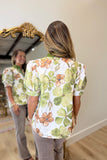 Fall Special Floral Blouse Olive