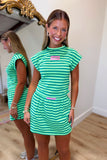 E Squared Striped Skort Apple Orchard