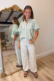 A+ Style Blouse Sage Check