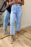 APNY Cropped Wide Leg Pant Light Indigo