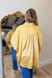 Arizona Satin Oversized Top Gold
