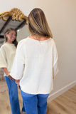 Happy Thought Loose Fit Sweater Ivory