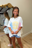 USA Patchwork Oversized Top