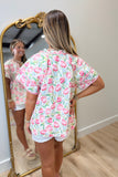Cabana Bloom Top Pink
