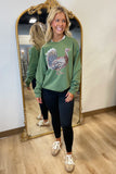 In the Wild Crew Neck Sweatshirt Turkey Green