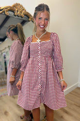 Mulberry Bliss Plaid Dress