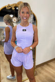 Lavender Lulu Mac Solid Tank Tops