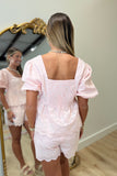 Frosé Gingham Short Set Pink