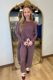 Saturday Sofa Jogger Set Maroon