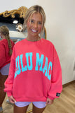 Lulu Mac Sweatshirt Coral/Mint