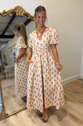 Glowing Garden Midi Dress