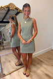 Olive Grove Polka Dot Dress