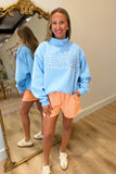 Psalm 46:5 Mock Neck Sweatshirt Blue