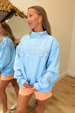 Psalm 46:5 Mock Neck Sweatshirt Blue
