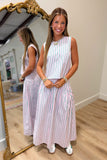 Carolina Stripes Top Pink Green