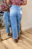 Loveret High Rise Wide Leg Ankle Length Jean