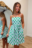 Palm Beach Patterns Floral Dress Green