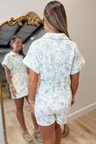 Floral Fever Everyday Romper Blue