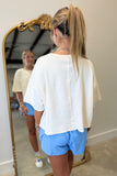 Easy Wear Pocket Tee Cream