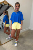 Breeze Flutter Lined Active Shorts Yellow