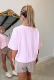 Contour Scallop Shorts Taupe