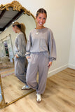 Izzy Mineral Wash Jogger Set Mocha