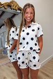 Dot the Day Short Set Cream