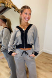 Elan Front Pocket Pant Set Taupe