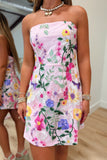 Malibu Bloom Floral Mini Dress Pink
