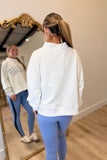 Amour Oversized Mock Neck Sweatshirt