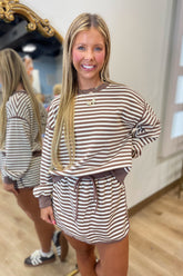 Mixed Mocha 2 Piece Skort Set
